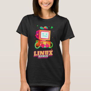 Linux Admin Linux Pinguin Linux Informationen Fähi T-Shirt