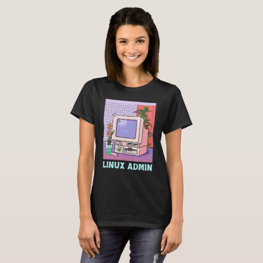 Linux-Administrator Linux-Pinguin Linux-Informati T-Shirt (Vorne ganz)