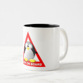 LINUX AN BORD ZWEIFARBIGE TASSE (VorderseiteRechts)