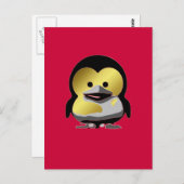 Linux Baby Tux d'Or Postkarte (Vorne/Hinten)