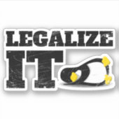 Linux Computer Software Developer Programmierer Ge Aufkleber (Vorderseite)