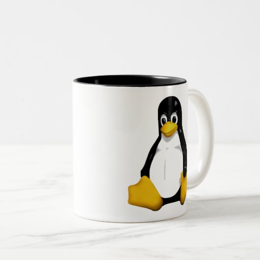 Linux /dev/Tasse Zweifarbige Tasse (VorderseiteRechts)