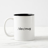 Linux /dev/Tasse Zweifarbige Tasse (Links)