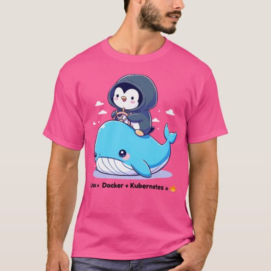 Linux Docker Kubernetes T-Shirt (Vorderseite)