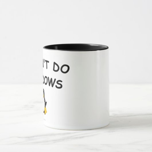 Linux-Dont tun Windows-Tasse Tasse (Zentrum)