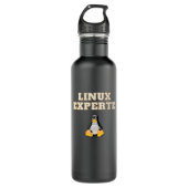 Linux-Experte Edelstahlflasche (Vorderseite)