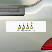 Linux-Fragen-Logo Autoaufkleber (Auf Auto)