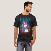 Linux Gamer Penguin Root Party Geek Programmer Adm T-Shirt (Vorne ganz)