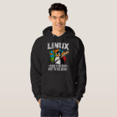 Linux - Geboren um Root zu sein Hoodie (Vorne ganz)