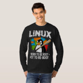 Linux - Geboren um Root zu sein T-Shirt (Vorne ganz)
