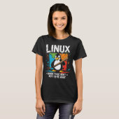 Linux - Geboren zu Wurzeln T-Shirt (Vorne ganz)