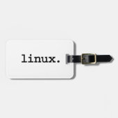 Linux. Gepäckanhänger (Vorderseite horizontal)