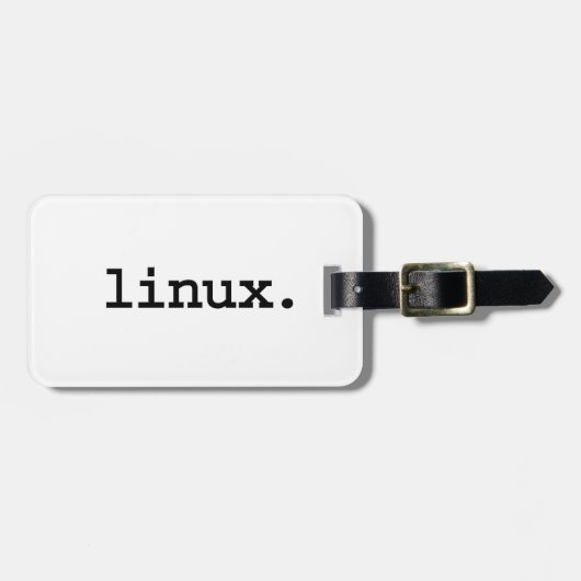 Linux. Gepäckanhänger (Vorderseite horizontal)