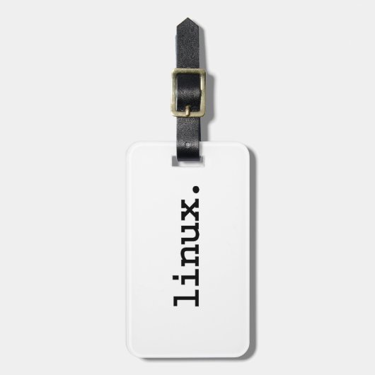 Linux. Gepäckanhänger (Vorderseite vertikal)