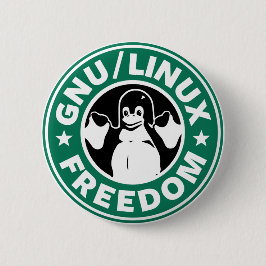 LINUX - GNU - FREIHEIT BUTTON