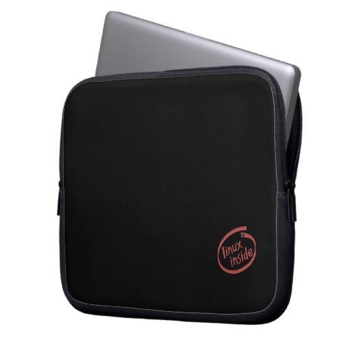 Linux innerhalb der Laptop-Hülse Laptopschutzhülle (Vorderseite Links)