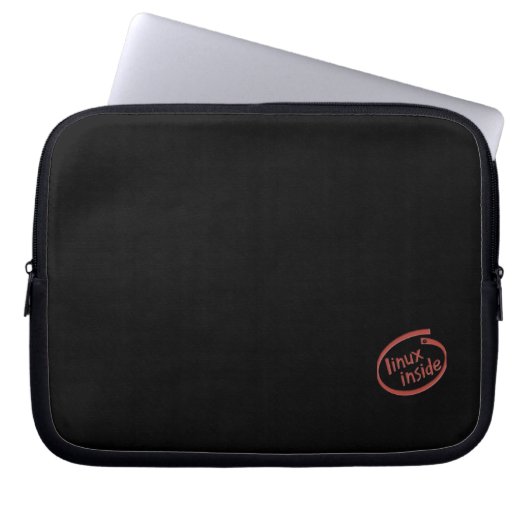 Linux innerhalb der Laptop-Hülse Laptopschutzhülle (Vorderseite)