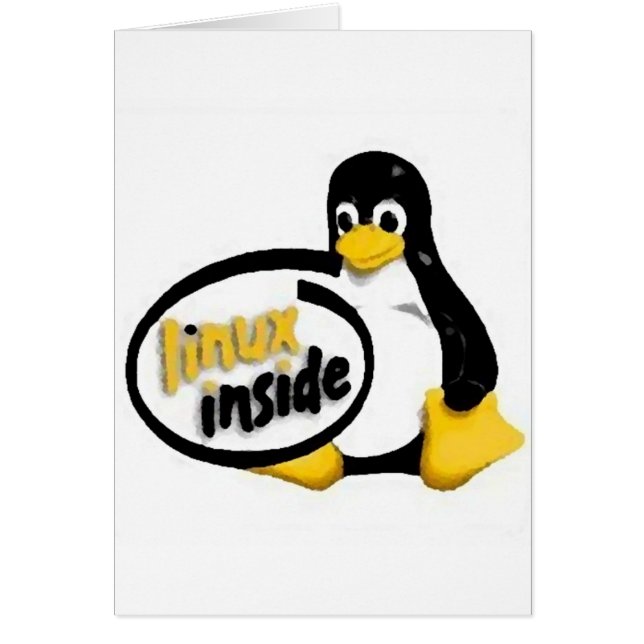 LINUX INNERHALB Tuxs das Linux-Pinguin-Logo (Vorne)