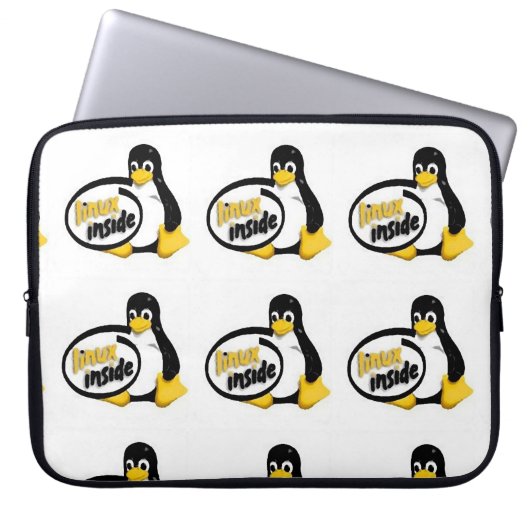 LINUX INNERHALB Tuxs das Linux-Pinguin-Logo Laptopschutzhülle (Vorderseite)