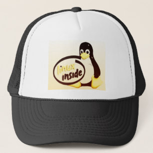LINUX INNERHALB Tuxs das Linux-Pinguin-Logo Truckerkappe