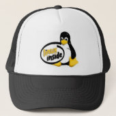 LINUX INNERHALB Tuxs das Linux-Pinguin-Logo Truckerkappe (Vorderseite)
