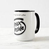 Linux inside - Sudo Coffee Tasse (VorderseiteRechts)