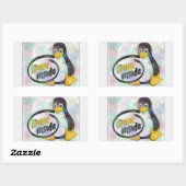 LINUX INSIDE Tux, das Linux Pinguin Logo Rechteckiger Aufkleber (Blatt)