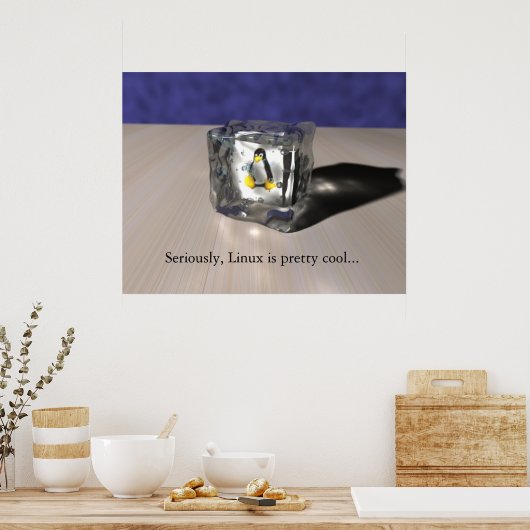 Linux ist Cool Poster (Küche)