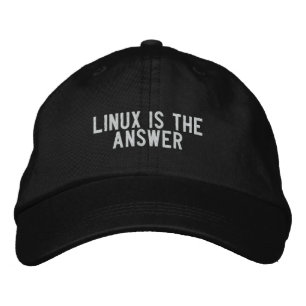 LINUX ist die Antwort Bestickte Kappe