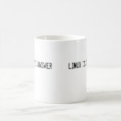 LINUX ist die Antwort Kaffeetasse (Mittel)