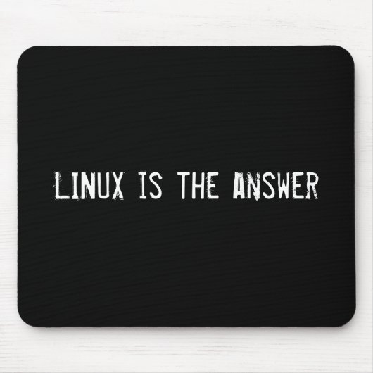 LINUX ist die Antwort Mousepad (Vorne)