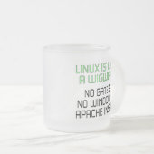 Linux ist wie ein Wigwam. Keine Tore, keine Mattglastasse (VorderseiteRechts)