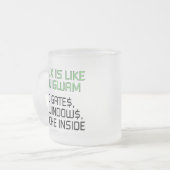 Linux ist wie ein Wigwam. Keine Tore, keine Mattglastasse (Vorderseite Links)