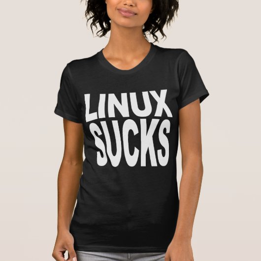 Linux ist zum Kotzen T-Shirt (Vorderseite)