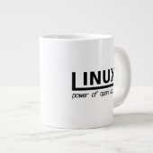 Linux Jumbo-Tasse (Vorderseite Rechts)