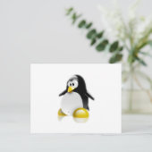Linux Jump Postkarte (Stehend Vorderseite)