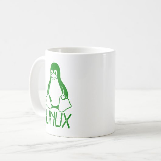 Linux Kaffeetasse (Vorderseite Links)