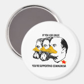 LINUX KOMMUNISTEN MARX ENGELS LENIN MAGNET (Vorderseite/Rückseite)