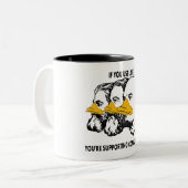 LINUX KOMMUNISTEN MARX ENGELS LENIN ZWEIFARBIGE TASSE (Vorderseite Links)
