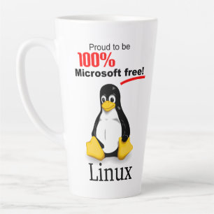 Linux Large Latte Tasse - Microsoft Free