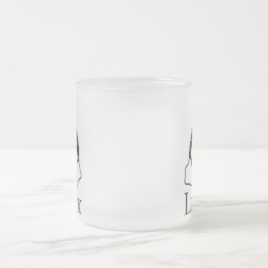 Linux-Logo mit Tux der Linux-Pinguin Mattglastasse (Mittel)