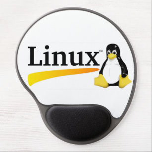 Linux-Logo mit Tux die Pinguin-Mausunterlage Gel Mousepad
