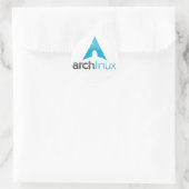 Linux-Logo Runder Aufkleber (Tasche)