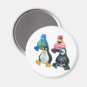 Linux Magnet (Vorderseite/Rückseite)