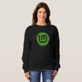 Linux Mint Betriebssystem Grün Debian Ubuntu So Sweatshirt (Vorne ganz)