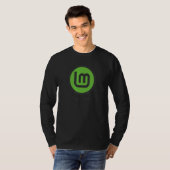 Linux Mint Betriebssystem Grün Debian Ubuntu So T-Shirt (Vorne ganz)