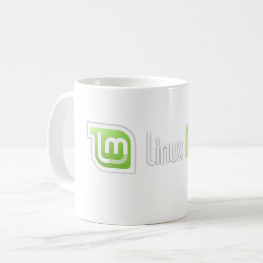 Linux-Minze Kaffeetasse (Vorderseite Links)