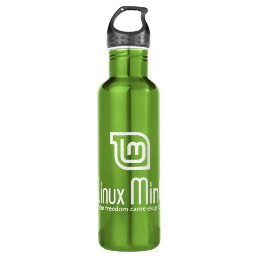 Linux-Minze Trinkflasche (Vorderseite)