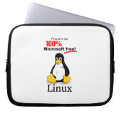 Linux Neopren Laptop Sleeve 10" - Microsoft Free (Vorderseite)