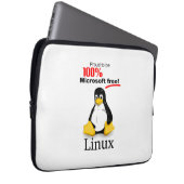 Linux Neopren Laptop Sleeve 15" - Microsoft Free (Vorne Rechts)